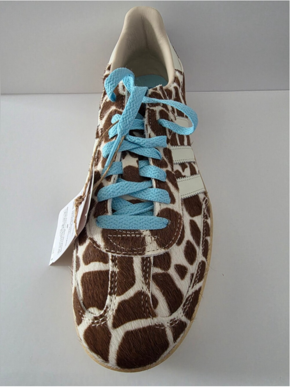 adidas Women’s Giraffe Print Samba Sneaker - Brown/Blue - Picture 4 of 6
